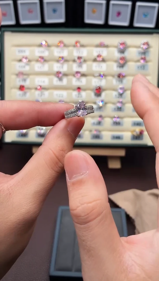 银S925镶嵌戒指绿柱石（摩根石）0001