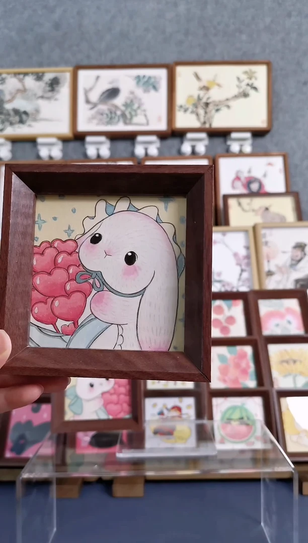 国画纯手绘书画摆台作品20