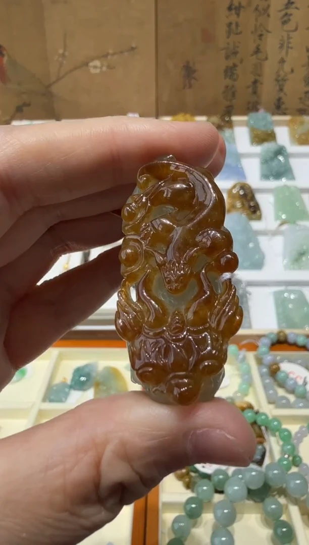 未镶嵌挂件翡翠飘*A货翡翠多样性孤品