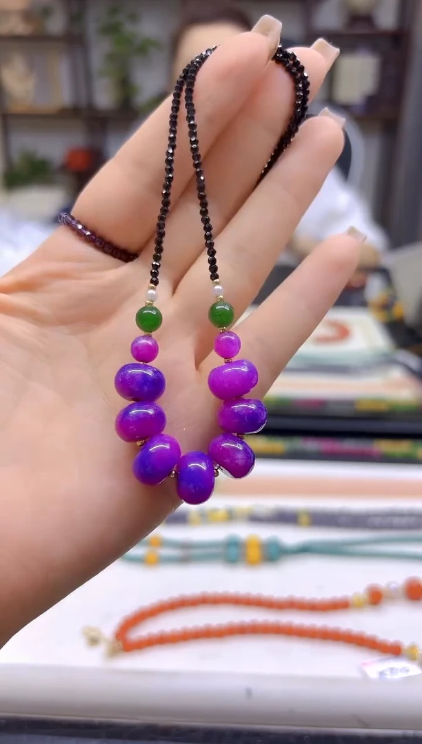 未镶嵌苏纪石（舒俱来）颈饰DIY款X408