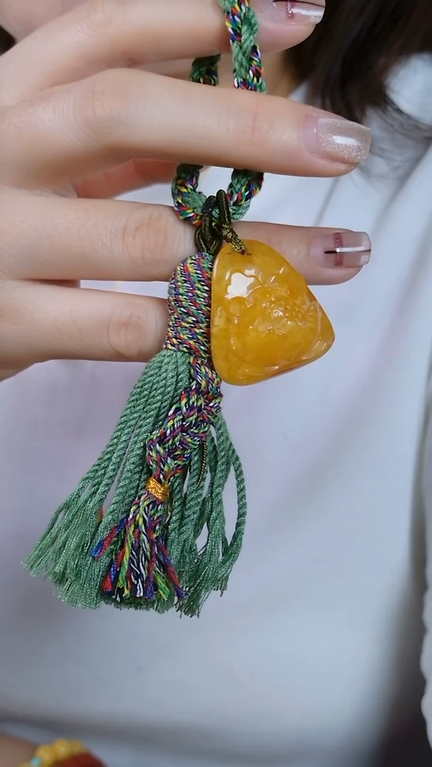 蜜蜡颈饰未镶嵌钥匙扣