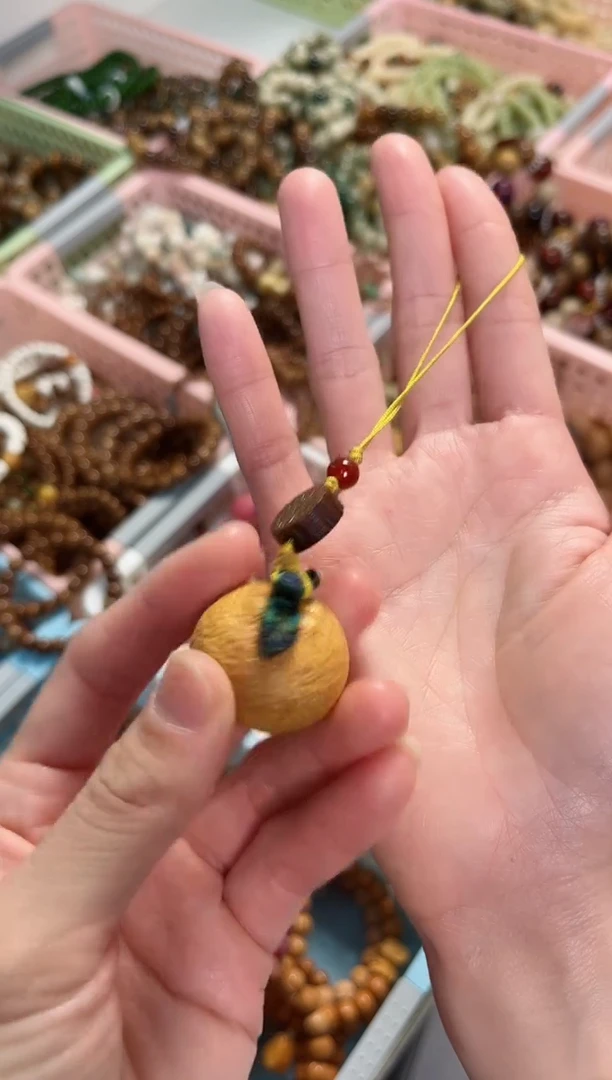 【闪购商品】非洲檀香手串/手链橘子 手机链