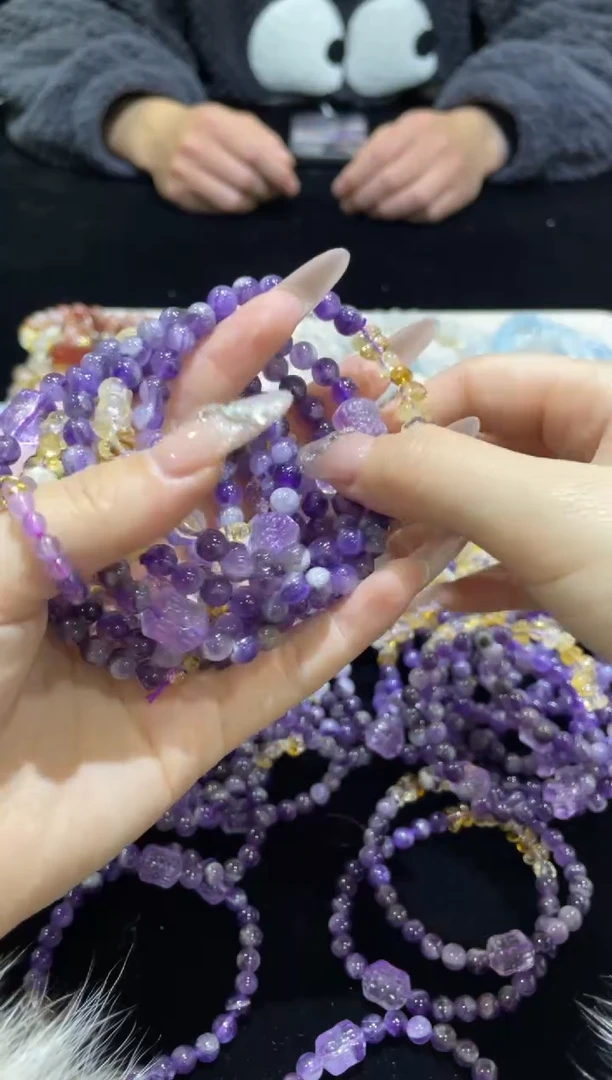 【闪购商品】烟晶手链合金27浮力004