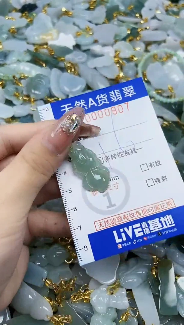 翡翠未镶嵌颈饰天然A货翡翠