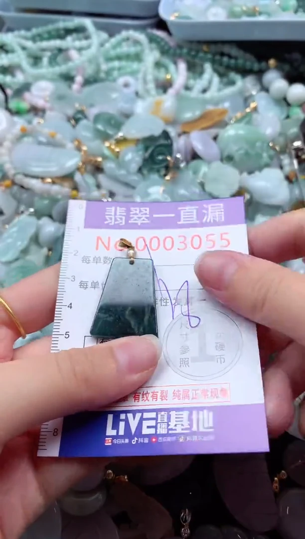 翡翠未镶嵌吊坠(不含链)3055