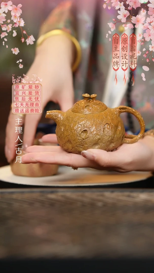 S1333陈腐老段泥灵芝供春黑金190cc