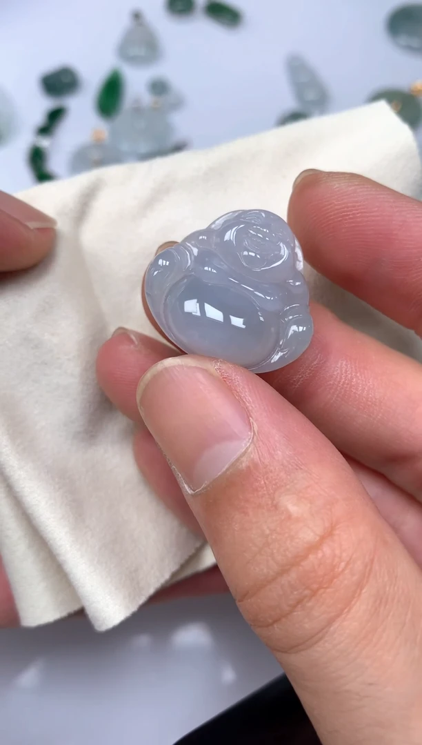 翡翠未镶嵌颈饰29佛公