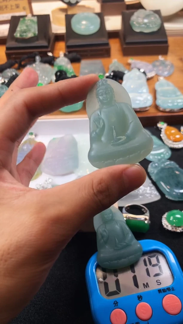 未镶嵌定制翡翠半**生4092毛货不退不换