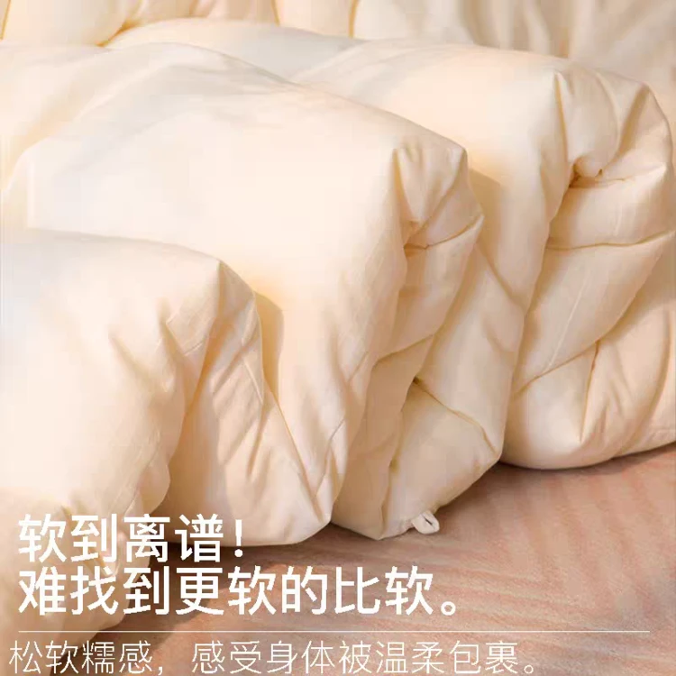 【名狐家纺】A类加厚加大款四季通用蚕丝蛋白有机暖豆被空调被