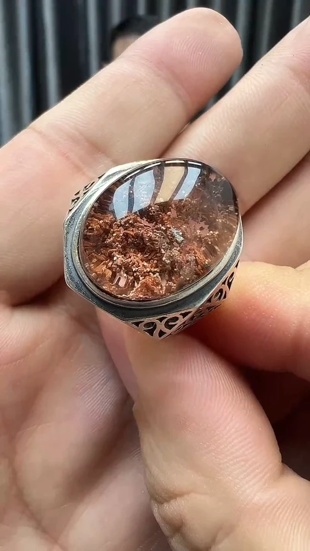 银S925镶嵌戒指水晶水晶戒指