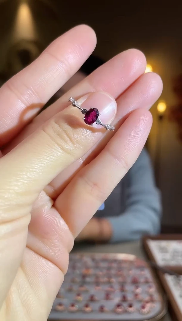 银S925镶嵌手饰碧玺手饰