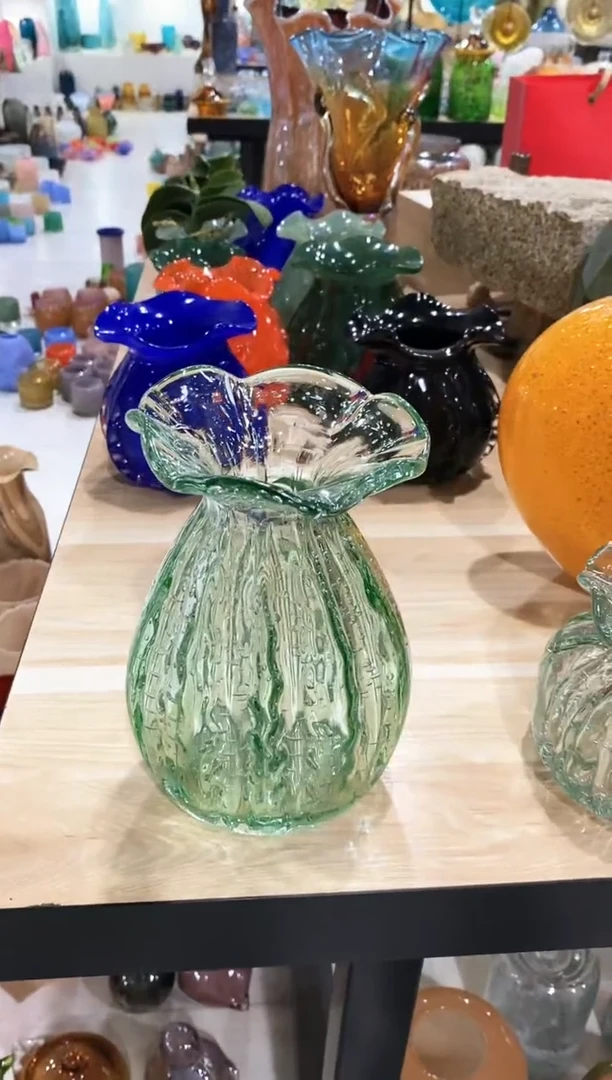 慕忆家手作琉璃花瓶大号
