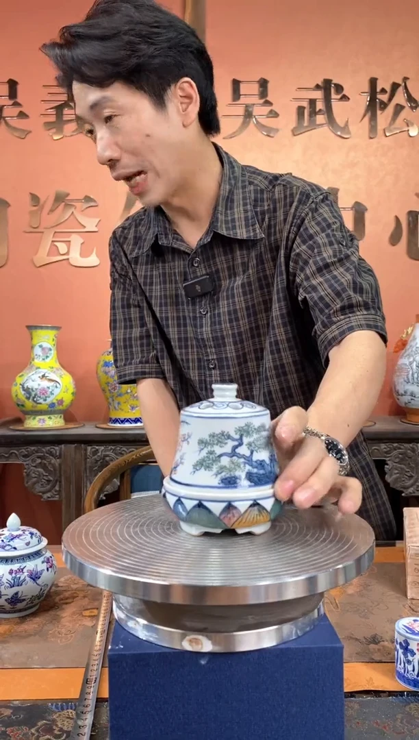 吴义松陶瓷联盟手绘陶瓷编号：3505