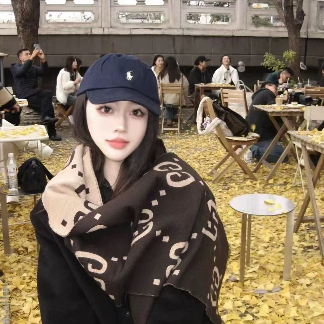 双面印花 时尚围巾男女同款