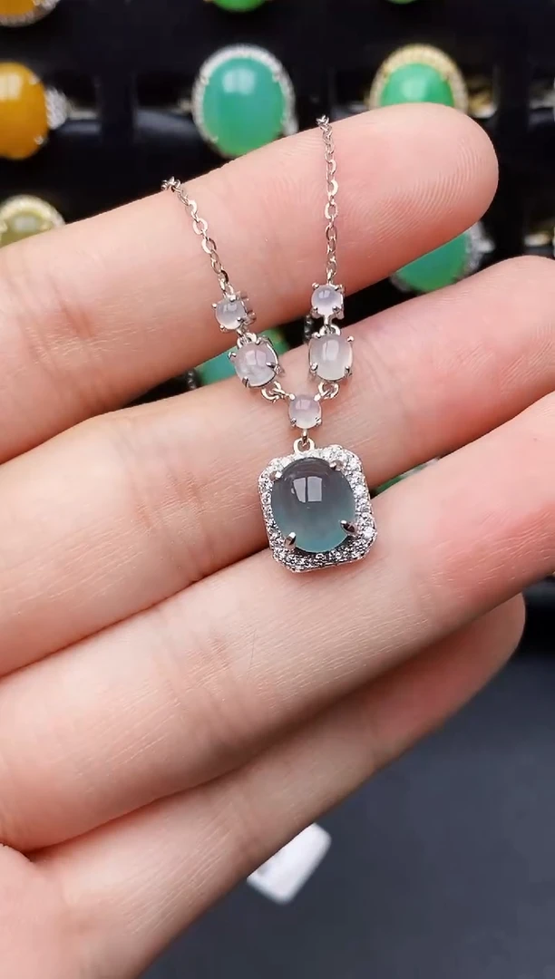 银S925镶嵌戒指翡翠1075