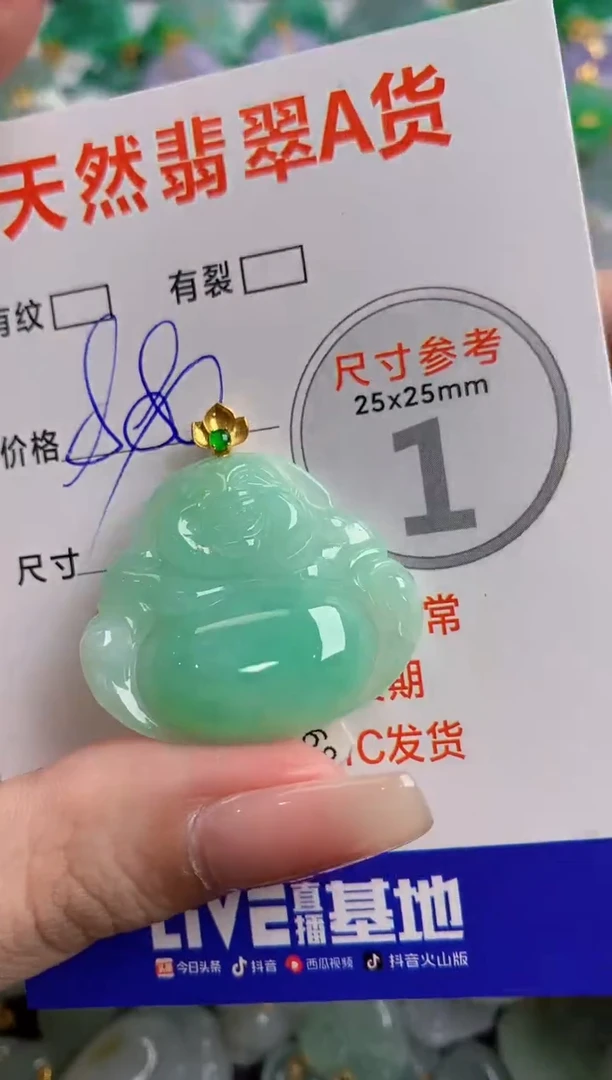 翡翠18K金镶嵌颈饰0330963877