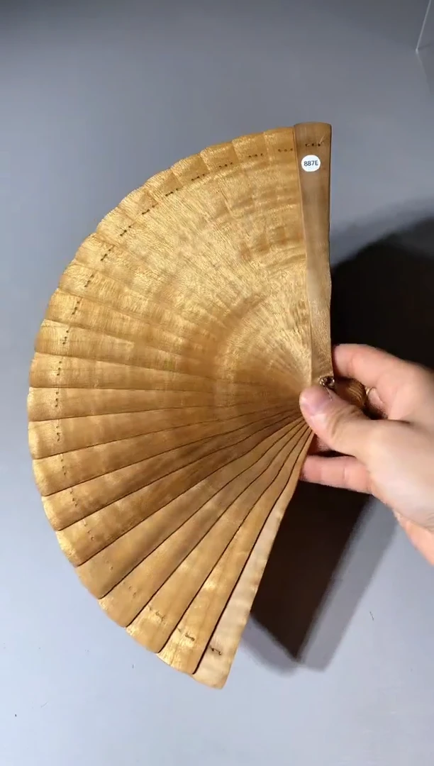 金丝楠887号18cm金丝楠木小叶桢楠扇子