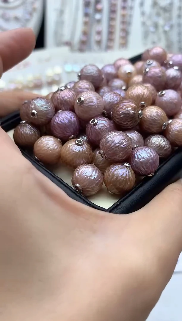 淡水珍珠银S925镶嵌吊坠(不含链)多样性发其一