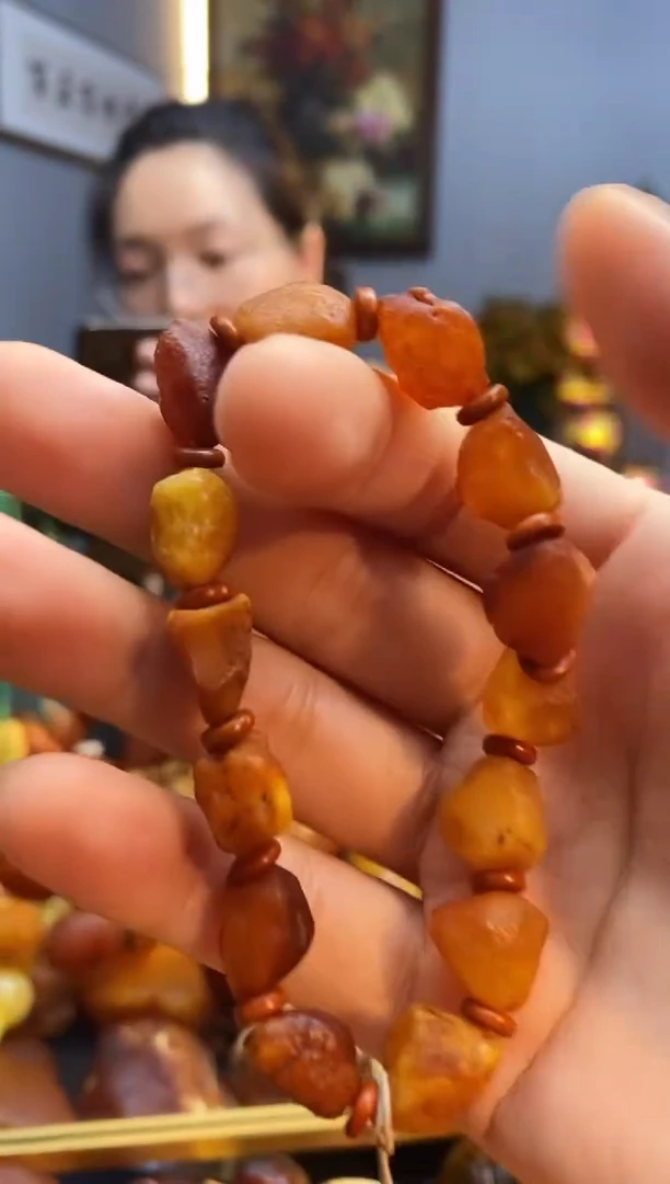 未镶嵌琥珀手串手串