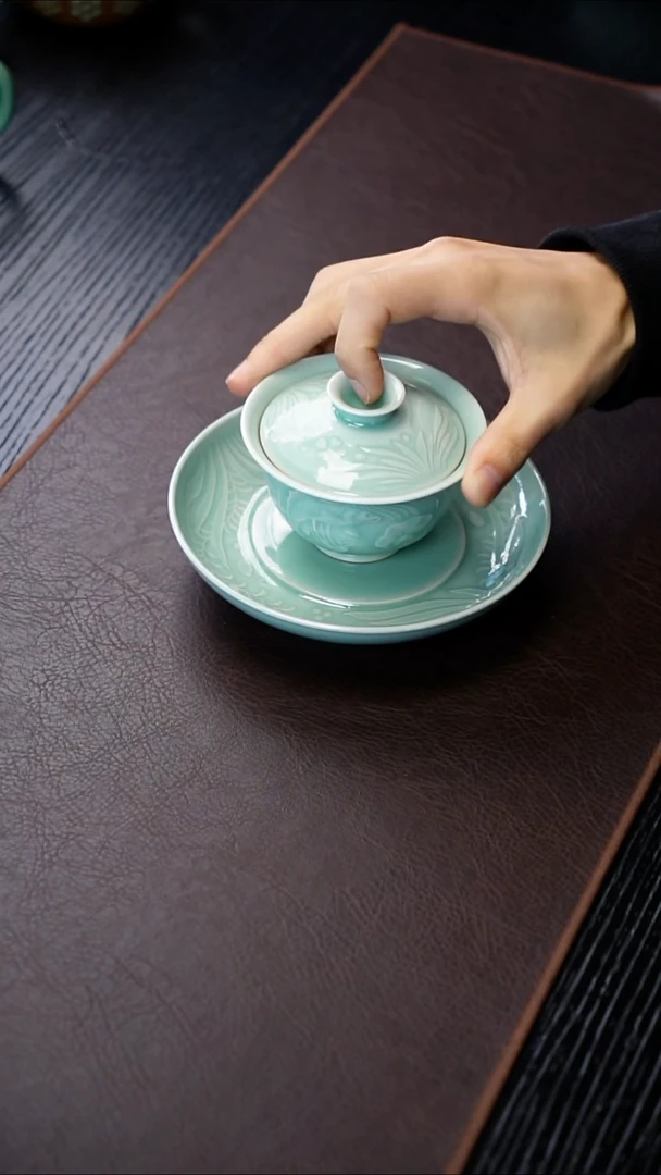 青瓷手工茶器包邮