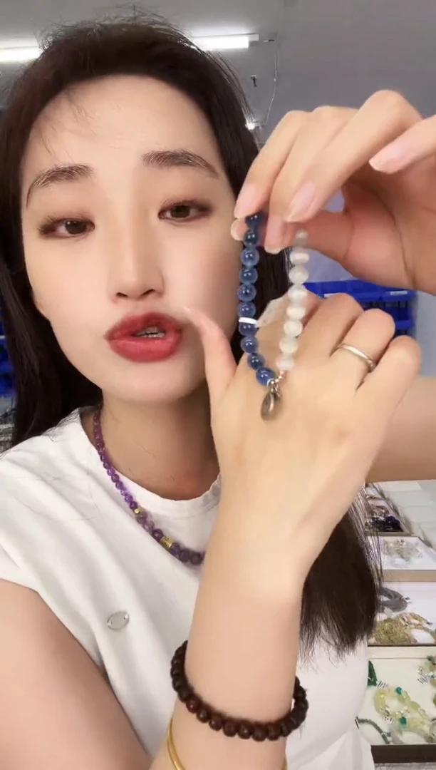 玛瑙/玉髓手链银S925镶嵌天然珠宝多样性发其一