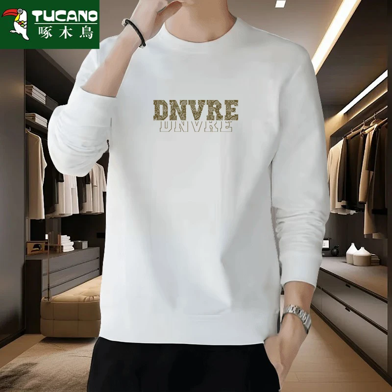 2025秋冬重磅圆领卫衣男女时尚百搭学生运动休闲潮流青年套头上衣