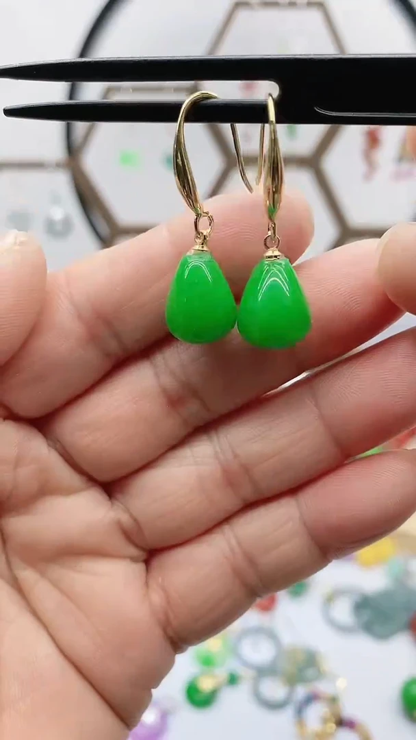 未镶嵌翡翠耳饰333