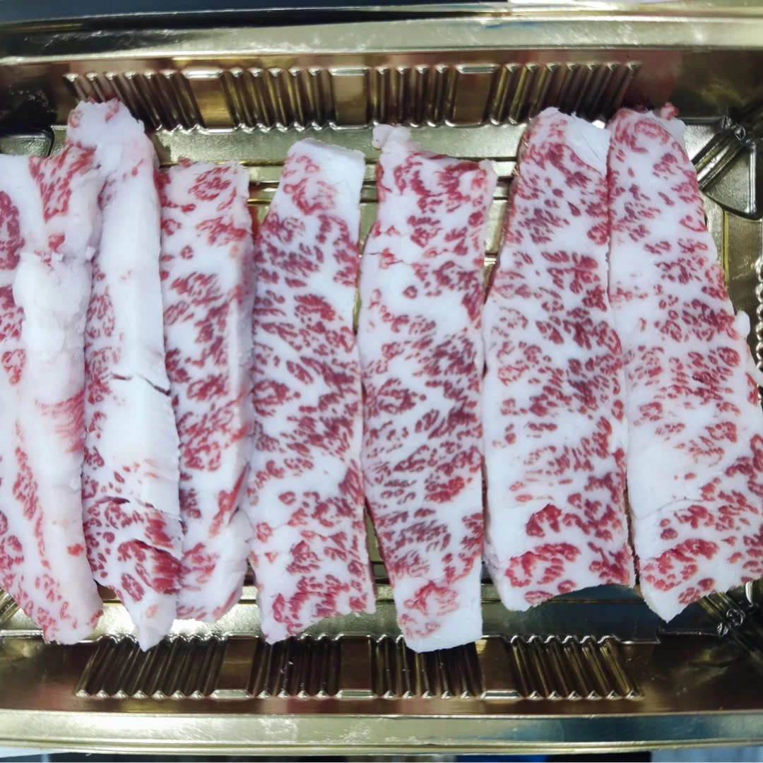 国产和牛精选原切烤肉片