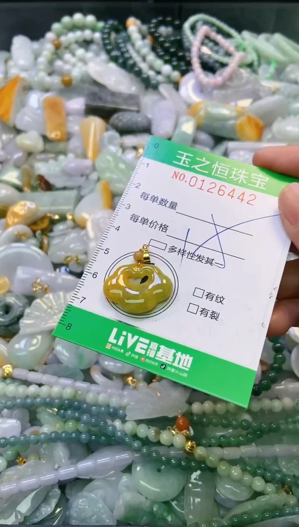 翡翠未镶嵌颈饰闪购0126442
