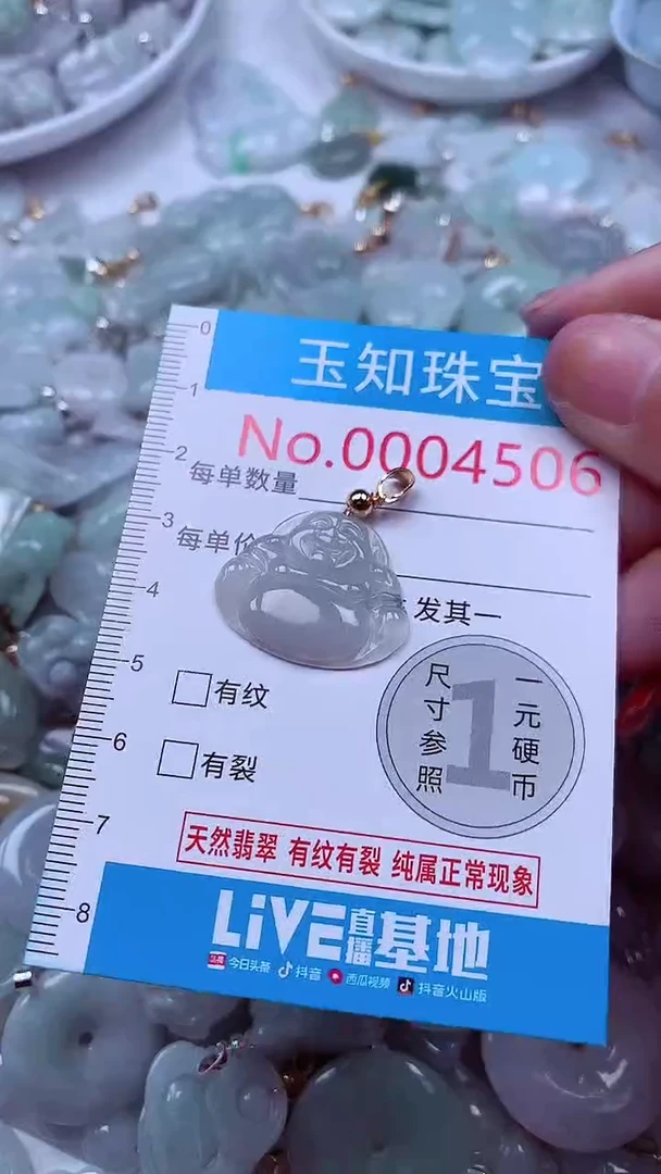 吊坠(不含链)未镶嵌翡翠4506