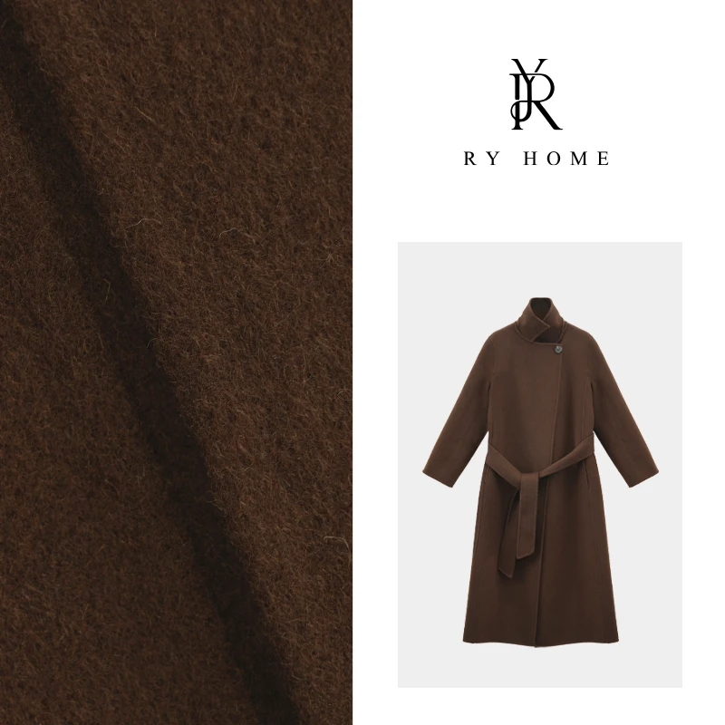 【容雨RYHOME】100%绵羊毛＋美拉德manuela系列羊毛大衣W1692
