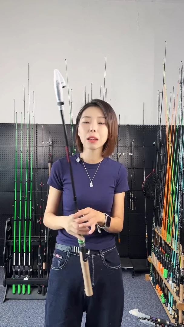 1.8m以下碳素绿色软木小海杆1.8直柄（瑕疵尾货竿，没有售后）