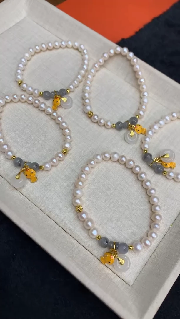 【闪购商品】淡水珍珠手串银S925镶嵌手串多样性发（1件）