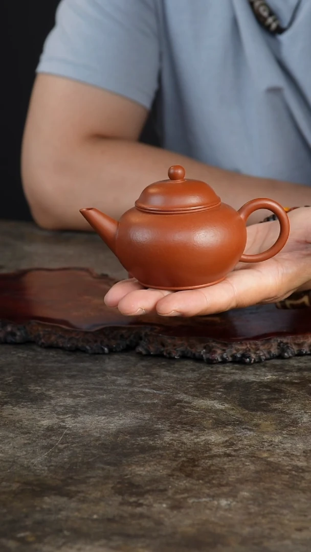 茶壶紫砂ɴ**ᴇ朱泥薄胎水平