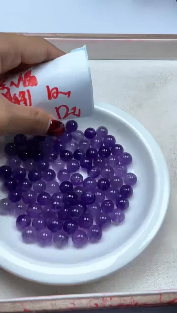 【闪购商品】水晶颈饰未镶嵌 w849紫水晶10mm*10颗