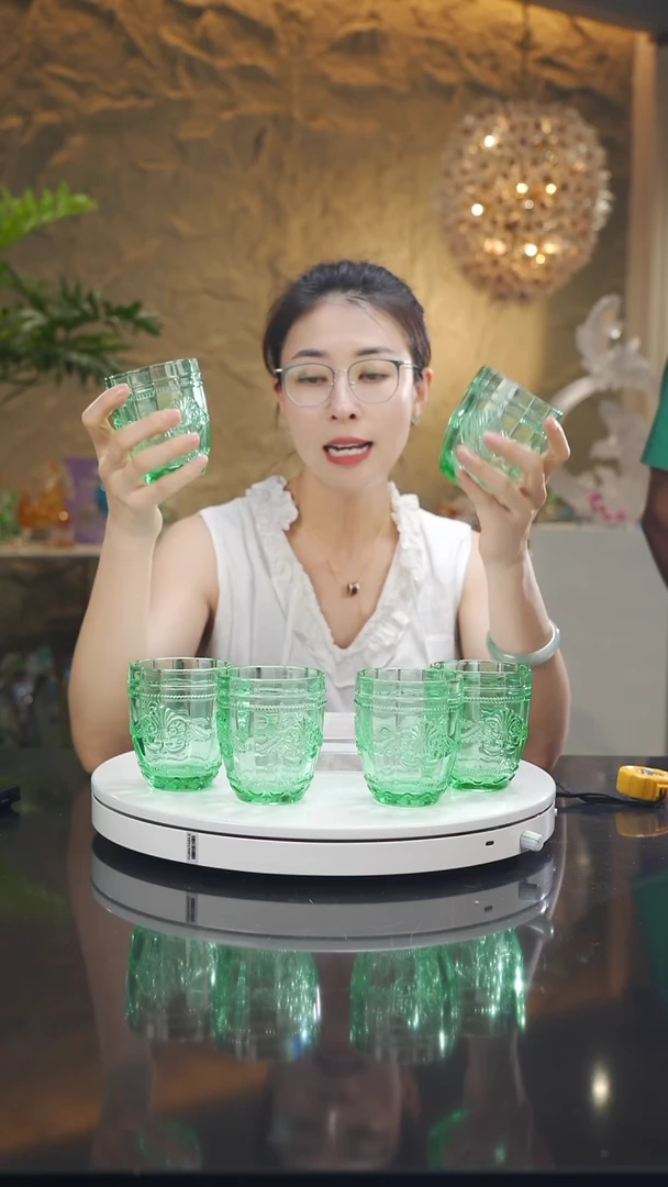 陶瓷福利绿色水杯一套10只