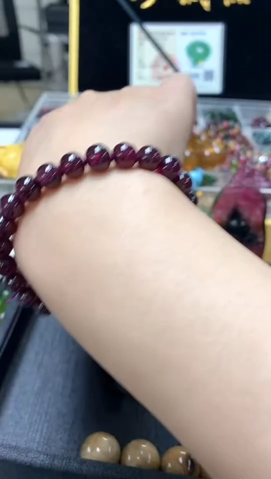 未镶嵌手链石榴石手链53