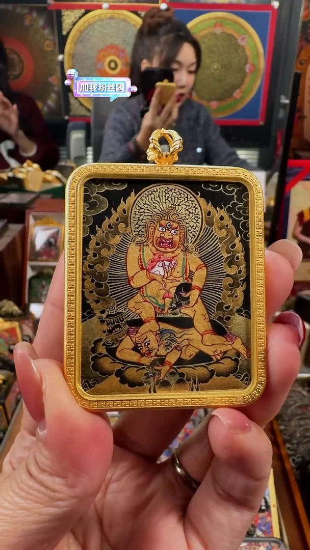 【闪购商品】吊坠壹善缘城手绘唐卡黑c年终大促