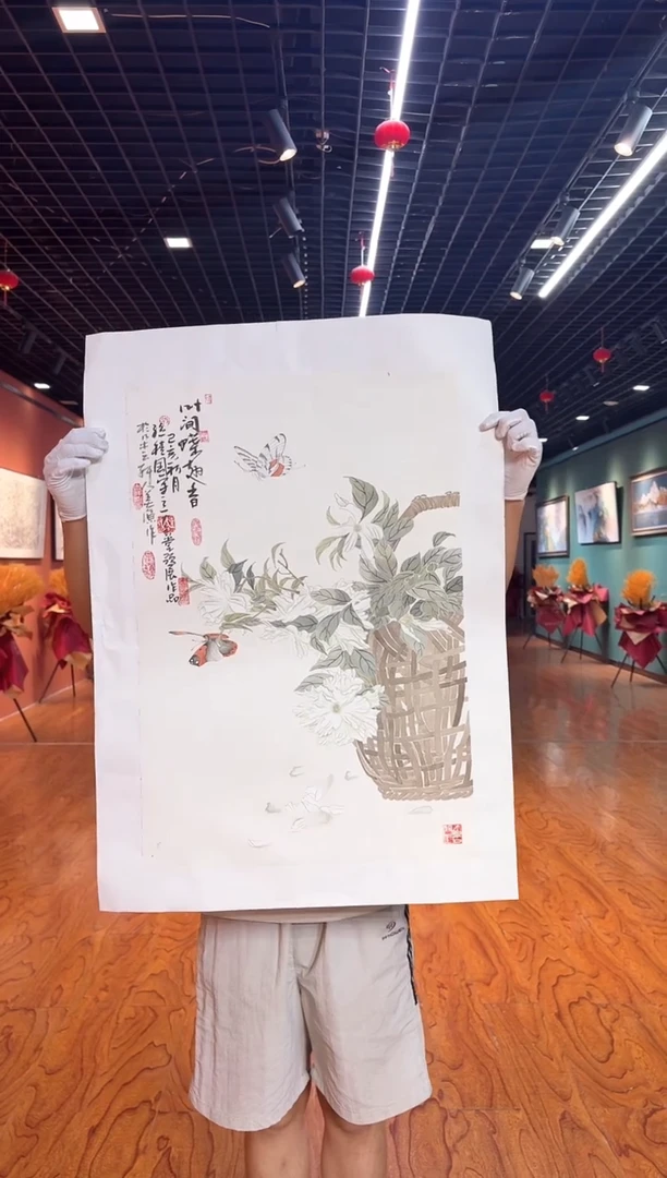 国画孙桂国老师作品，带合影证书1-11