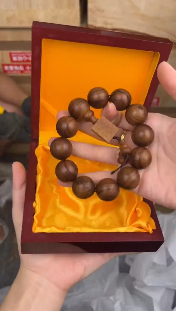 品茗文玩阁黄金檀手串链接@@sp004