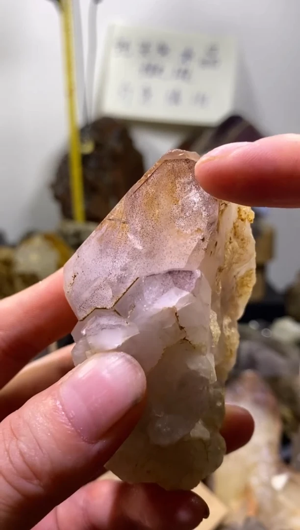 未镶嵌珠宝半成品水晶38号135g四川超七花园水晶