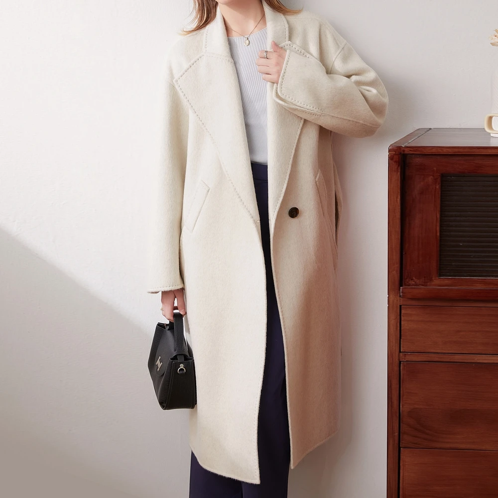 秋冬新款长款气质百搭女式大衣25DAK0027