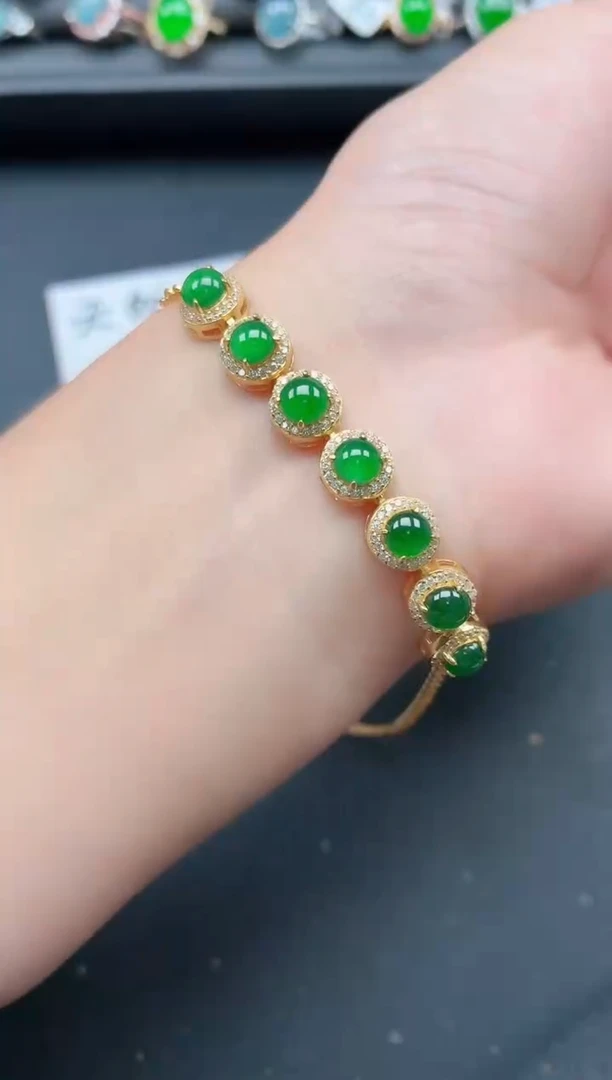 银S925镶嵌戒指翡翠11