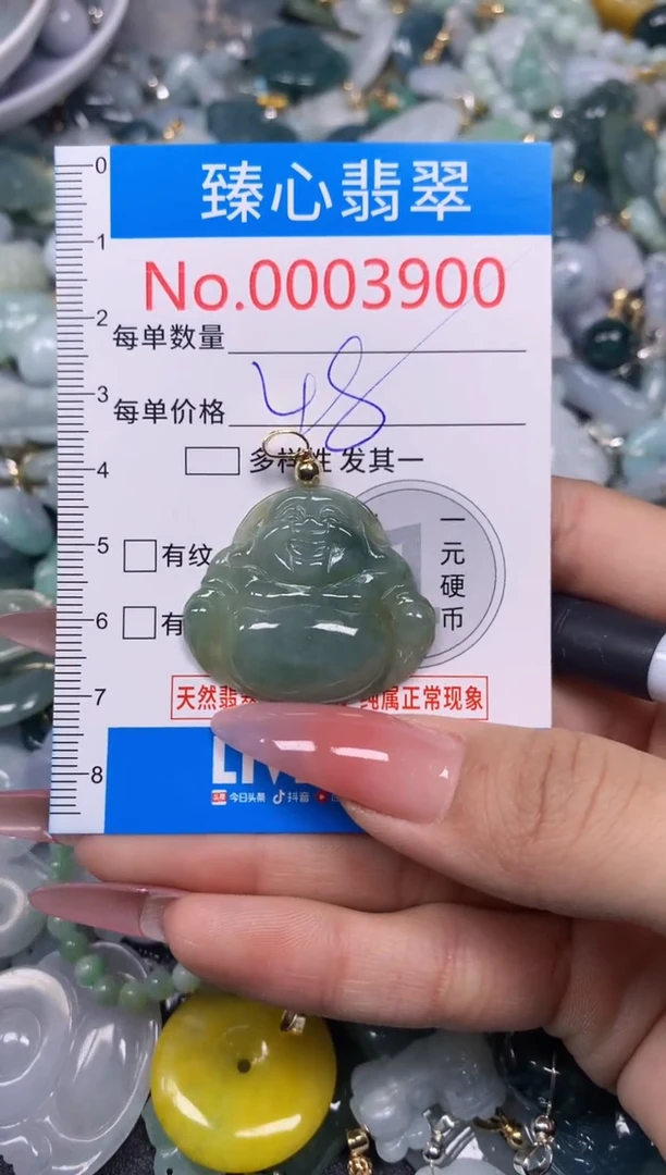 【闪购商品】翡翠颈饰未镶嵌含绳0003900