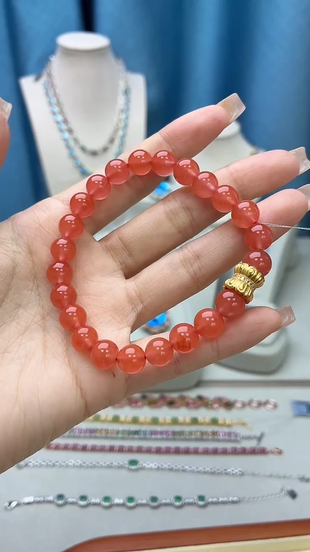 银S925镶嵌手链南红玛瑙017JH0104产品一个（多样性）