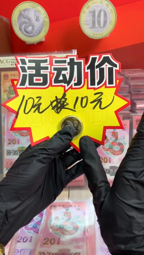 【闪购商品】塑料 2025蛇币纪念币 10元面值
