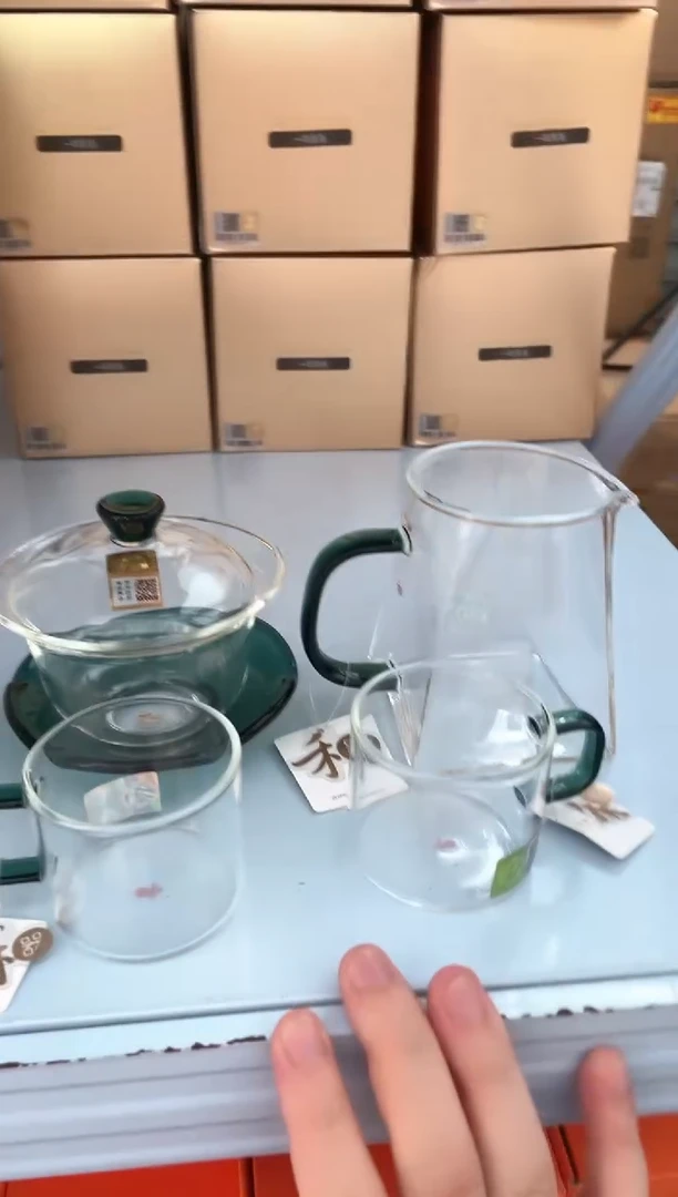 禅语盖碗墨绿+瀚然墨绿色+清禾杯墨绿色
