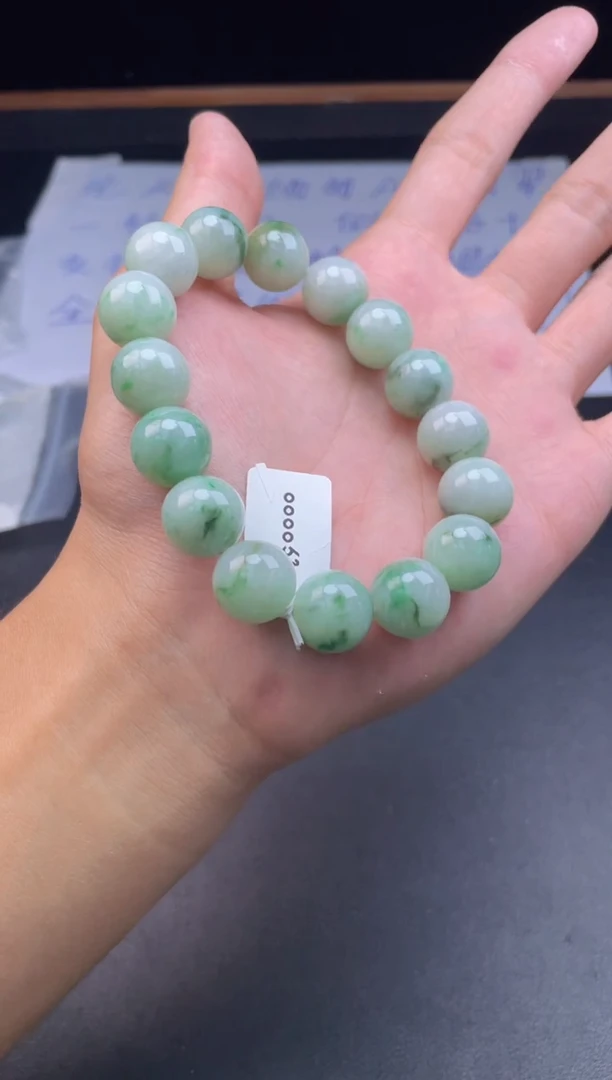 未镶嵌定制翡翠珠串卡13