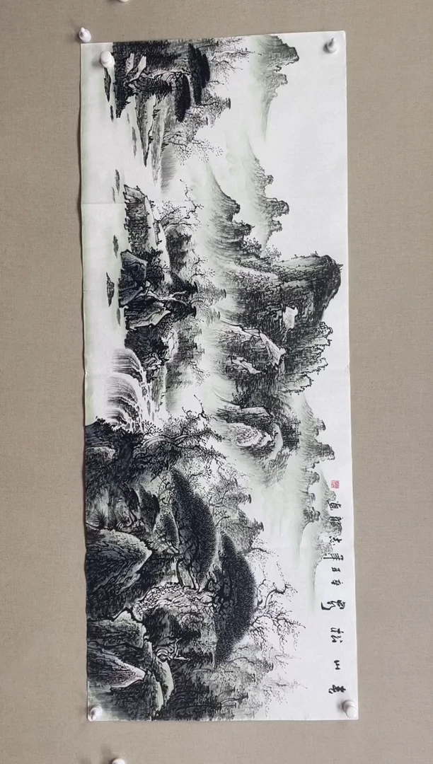 国画180*68 杨志龙杨志龙杨志龙杨志龙