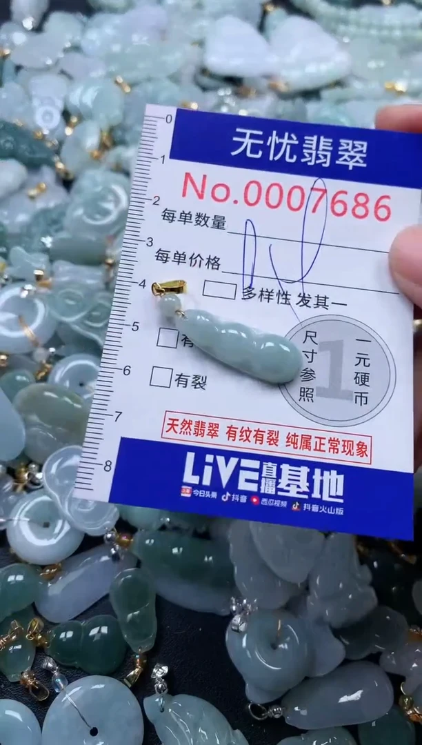 颈饰未镶嵌翡翠7686